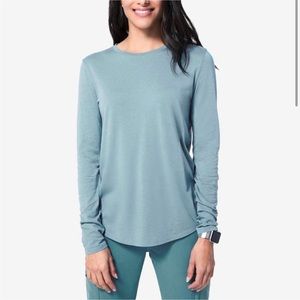 FIGS hydro green long sleeve under scrub shirt